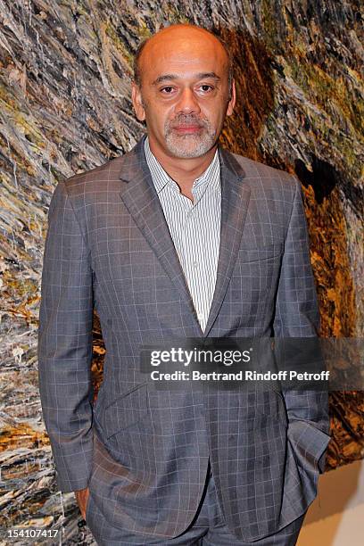 Christian Louboutin attends the opening of Thaddaeus Ropac's new gallery on October 13, 2012 in Pantin, France.