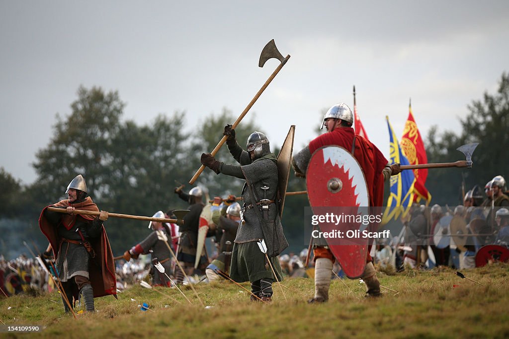 Enthusiasts Take Part In The Annual Reenactment Of The Battle Of Hastings