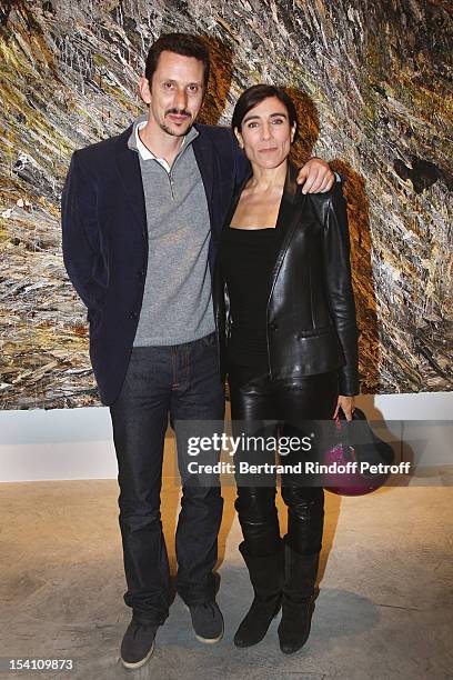 Blanca Li and guest attend the opening of Thaddaeus Ropac's new gallery on October 13, 2012 in Pantin, France.