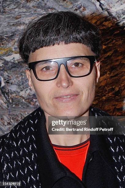 Matali Crasset attends the opening of Thaddaeus Ropac's new gallery on October 13, 2012 in Pantin, France.