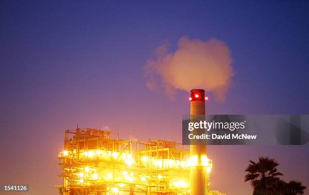 The AES Corp. Huntington Beach power plant produces energy for southern California May 9, 2002 in Newport Beach, CA. A hearing will be held by a...