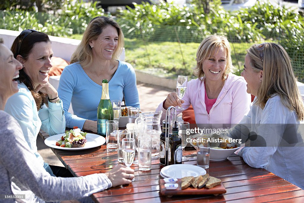 Women having fun together