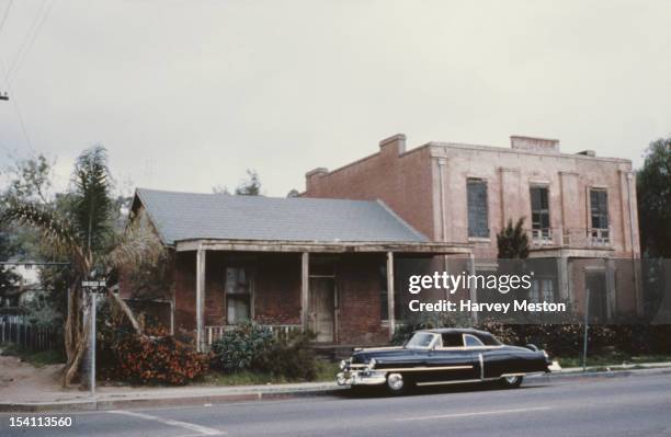 The Whaley House in the Old Town of San Diego, California, USA, circa 1965. It was build in 1857 for the Whaley family and was designated the most...