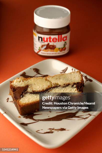 Nutella pound cake, photographed Thursday, Oct. 14 in the Chronicle studio inHouston.