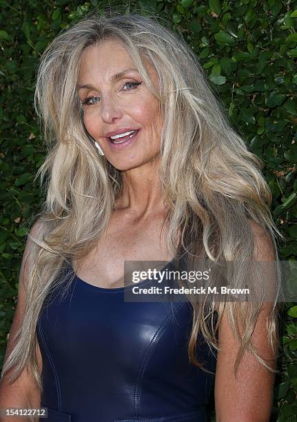 Actress Heather Thomas attends the Rape Treatment Center Fundraiser Honoring Norman Lear on October 14, 2012 in Beverly Hills, California.