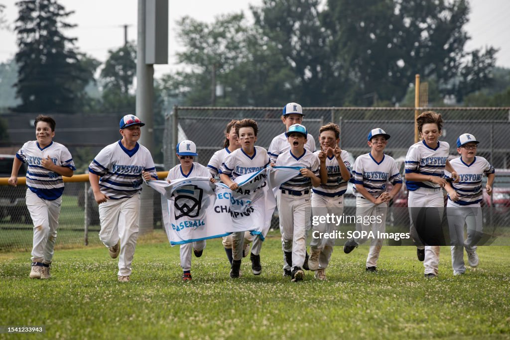 The Keystone Little League 9-11 year old baseball team runs...
