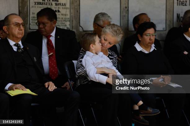 Rosa Elena Sanchez Juarez, fifth generation great-great-granddaughter of Benito Juarez Garcia, President of Mexico , accompanied by her seventh...