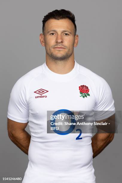 Danny Care of England poses for a portrait at The Lensbury on July 05, 2023 in Teddington, England.