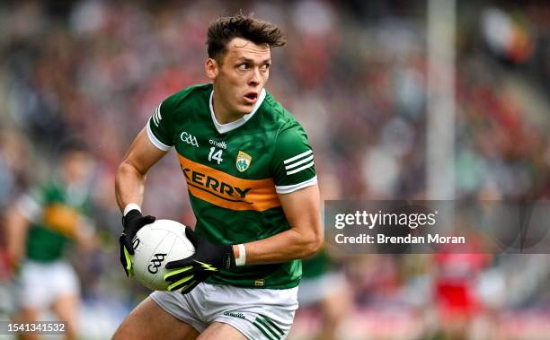 Dublin , Ireland - 16 July 2023; David Clifford of Kerry during the GAA Football All-Ireland Senior Championship Semi-Final match between Derry and...