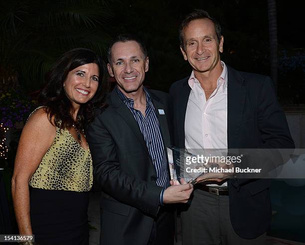 Leila Lambert, PFLAG's Jody Huckaby and producer Don Di Loreto attend PFLAG National's 2012 Southern California Event honoring NBC's "The New Normal...