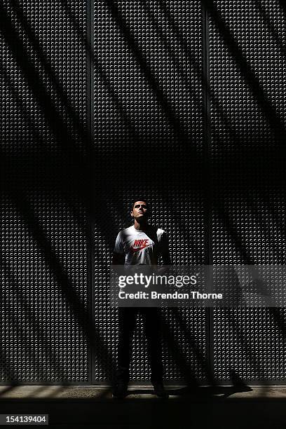 Tom Rogic of Australia and the Central Coast Mariners poses during a Nike and FFA media announcement at Carriageworks on October 15, 2012 in Sydney,...