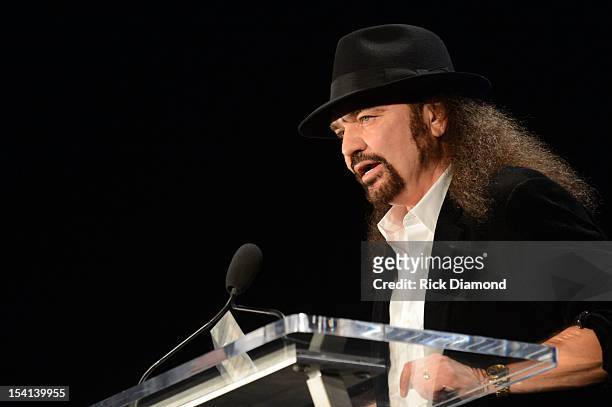 Honoree Gary Rossington at the 34th Annual Georgia Music Hall of Fame Awards Concert and Show at Cobb Energy Performing Arts Center on October 14,...