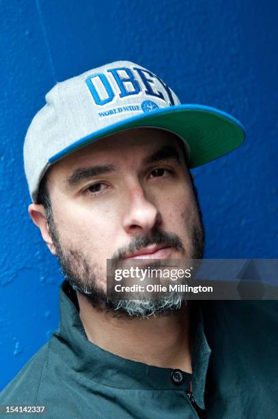 Zane Lowe poses backstage for a portrait after performing on a date of 'The Electrified Tour' on stage during the Fresher's Closing Party at O2...