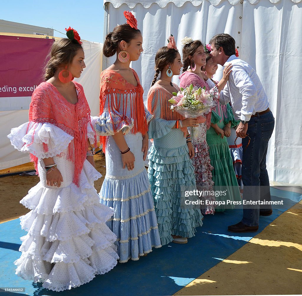 Dukes of Alba and Family Sighting In Seville - October 07, 2012