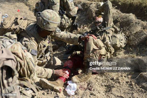 Army soldier attached to 2nd platoon, C troop, 1st Squadron , 91st U.S Cavalry Regiment, 173rd Airborne Brigade Combat Team operating under NATO...