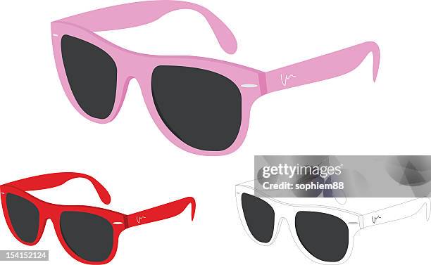 illustrazioni stock, clip art, cartoni animati e icone di tendenza di occhiali da sole - sunglasses