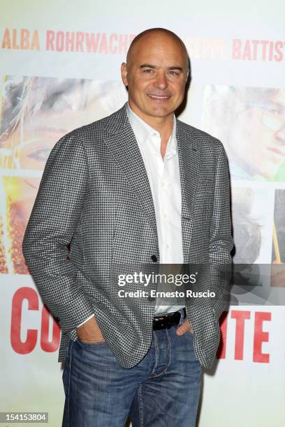 Luca Zingaretti attends the 'Il Comandante e La Cicogna' photocall at the Space Moderno on October 15, 2012 in Rome, Italy.