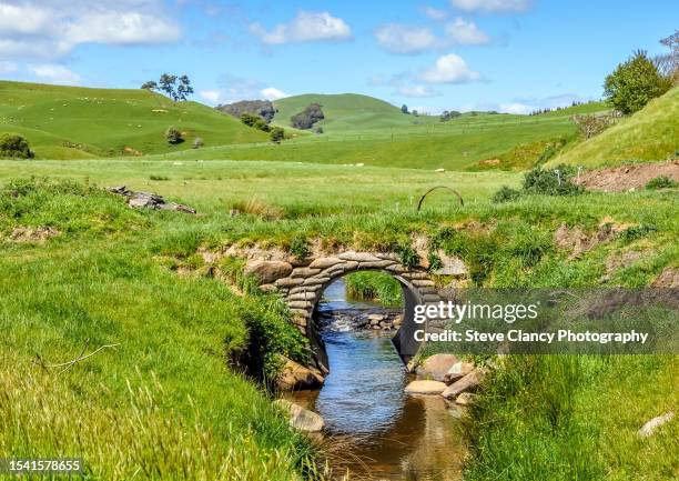 rural bridge - waikato region stock pictures, royalty-free photos & images