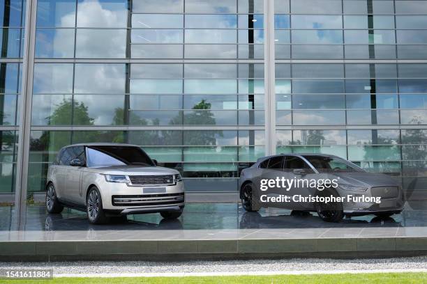 General view of the Land Rover site where the Prime Minister, Rishi Sunak, is attending for an announcement on a new electric car battery factory on...