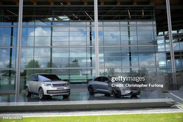 General view of the Land Rover site where the Prime Minister, Rishi Sunak, is attending for an announcement on a new electric car battery factory on...