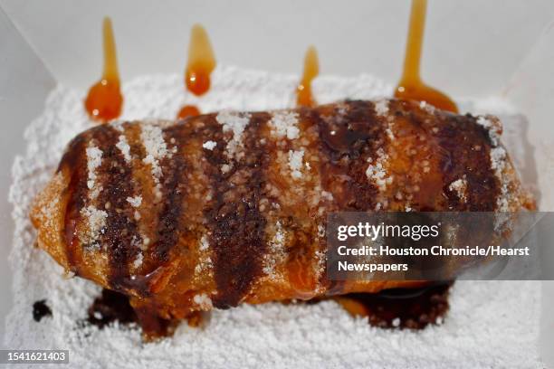 Fried Snickers from Stills Funnel Cakes during the 3rd Annual Gold Buckle Foodie Awards at the 2011 Houston Livestock Show and Rodeo, Thursday, March...