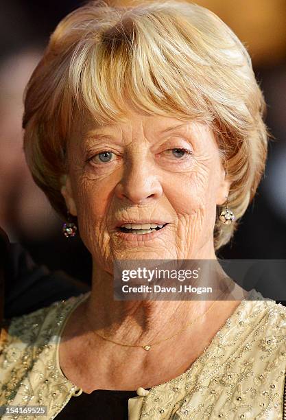 Dame Maggie Smith attends the premiere of 'Quartet' during the 56th BFI London Film Festival at Odeon Leicester Square on October 15, 2012 in London,...