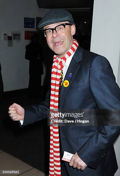 Comedian Harry Hill attends the premiere of 'Quartet' during the 56th BFI London Film Festival at Odeon Leicester Square on October 15, 2012 in...