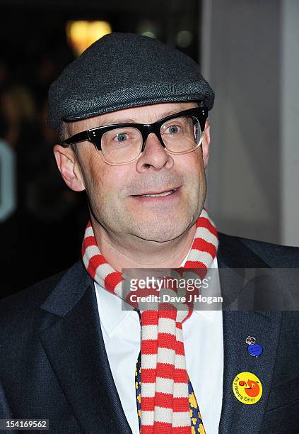 Comedian Harry Hill attends the premiere of 'Quartet' during the 56th BFI London Film Festival at Odeon Leicester Square on October 15, 2012 in...