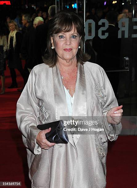 Actress Pauline Collins attends the premiere of 'Quartet' during the 56th BFI London Film Festival at Odeon Leicester Square on October 15, 2012 in...