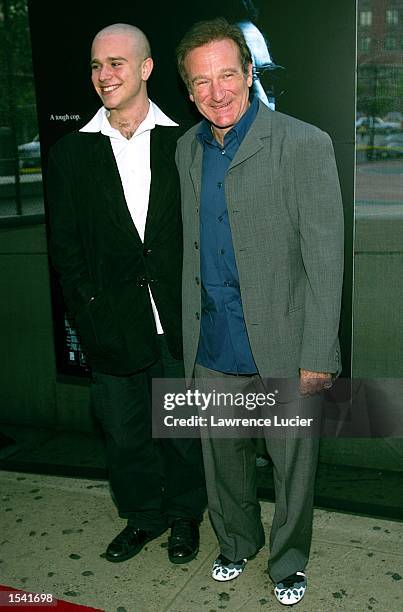 Actor Robin Williams and his son Zachary arrive at the premiere of Insomnia May 11, 2002 in New York City. The premiere was held as part of the...
