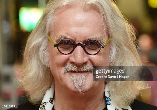 Comedian Billy Connolly attends the premiere of 'Quartet' during the 56th BFI London Film Festival at Odeon Leicester Square on October 15, 2012 in...