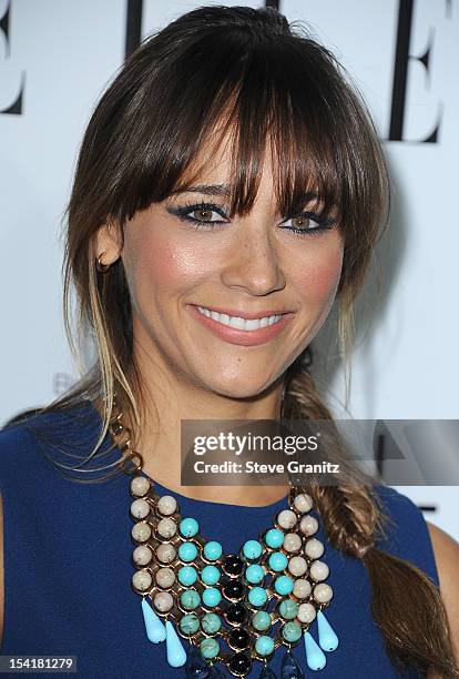 Actress Rashida Jones arrives at ELLE's 19th Annual Women In Hollywood Celebration at the Four Seasons Hotel on October 15, 2012 in Beverly Hills,...