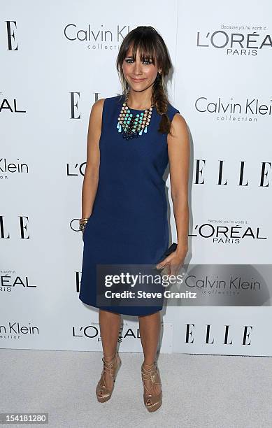 Actress Rashida Jones arrives at ELLE's 19th Annual Women In Hollywood Celebration at the Four Seasons Hotel on October 15, 2012 in Beverly Hills,...