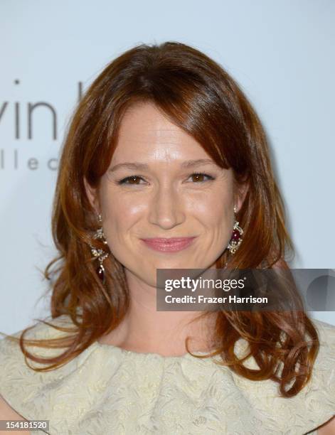 Actress Ellie Kemper arrives at ELLE's 19th Annual Women In Hollywood Celebration at the Four Seasons Hotel on October 15, 2012 in Beverly Hills,...