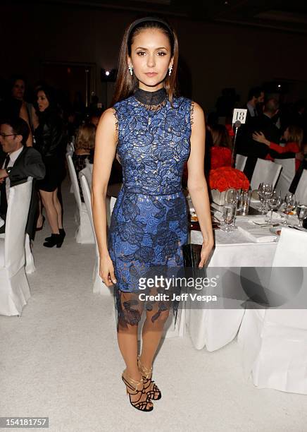 Actress Nina Dobrev attends ELLE's 19th Annual Women In Hollywood Celebration at the Four Seasons Hotel on October 15, 2012 in Beverly Hills,...