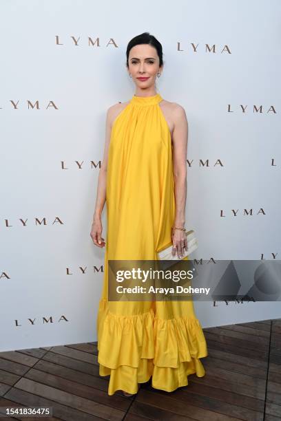 Elizabeth "Bitsie" Tulloch attends The LYMA Skincare LA Launch Event featuring Amber Valletta at Funke on July 13, 2023 in Los Angeles, California.