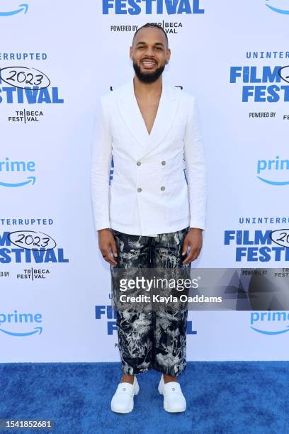 Akim Aliu attends UNINTERRUPTED Film Festival 2023 Powered by Tribeca at NeueHouse Hollywood on July 13, 2023 in Hollywood, California.