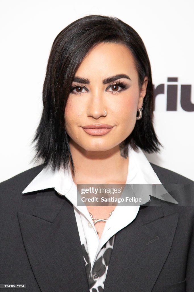 Demi Lovato visits SiriusXM Studios on June 14, 2023 in New York City