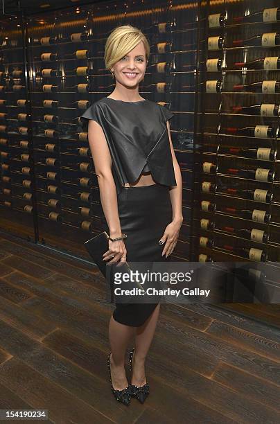 Actress Mena Suvari hosts GenArt's 14th Annual Fresh Faces In Fashion Intimate Dinner at Andaz on October 15, 2012 in West Hollywood, California.