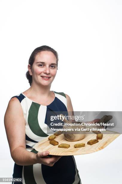 Robyn Schwartz, owner of Fianco a Fianco, a local biscotti maker, poses for a portrait in the Houston Chronicle Photo Studio, Tuesday, Aug. 28 in...