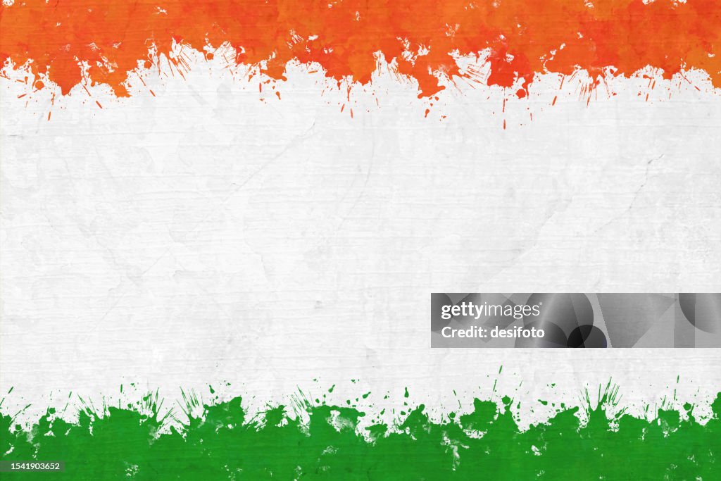 Horizontal Tri Color Horizontal Backgrounds Of Tricolor Bands In Bright Smudged Orange Or ...