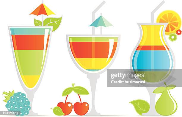celebratory drinks - mint lemonade stock illustrations
