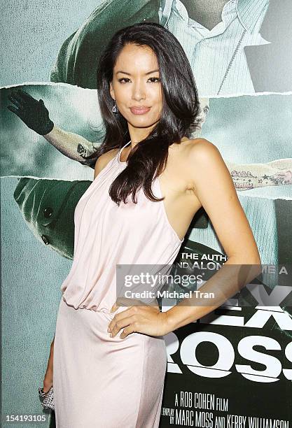 Stephanie Jacobsen arrives at the Los Angeles premiere of "Alex Cross" held at ArcLight Cinemas Cinerama Dome on October 15, 2012 in Hollywood,...