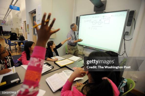 Joe Math Class Mr. Joe-Yen teaches children at the School of One math class at IS228 ...