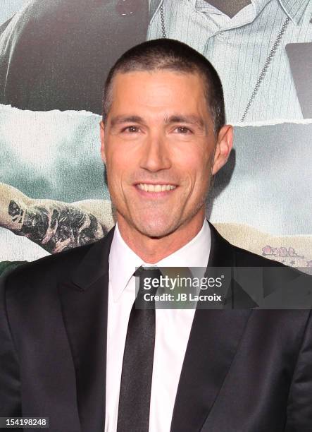 Matthew Fox attends 'Alex Cross' Los Angeles Premiere held at ArcLight Cinemas Cinerama Dome on October 15, 2012 in Hollywood, California.