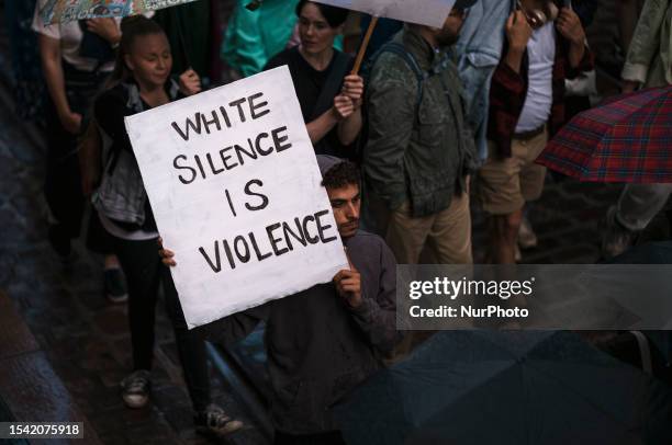 Thousands rally in central Helsinki, on july 19 demanding 'Racists out of Government.' The peaceful protest, organised by private individuals,...