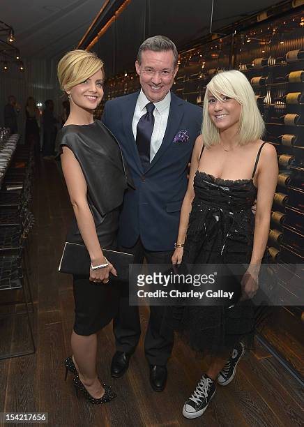 Actress Mena Suvari, General Manager Andaz Phillip Dailey, and stylist Taylor Jacobsen attend GenArt's 14th Annual Fresh Faces In Fashion Intimate...