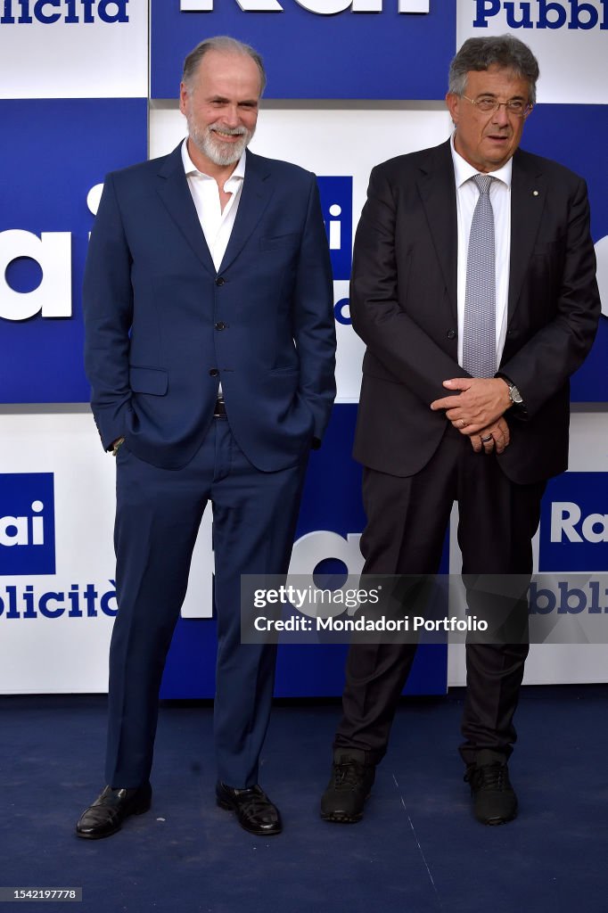 Claudio Rispoli Rai The director of Rai Giampaolo Rossi and the managing director of Rai ...