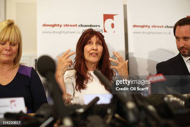 Janis Sharp , the mother of British computer hacker Gary McKinnon, becomes emotional during a press conference following a decision by Home Secretary...