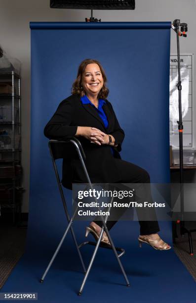 Of Wana Brands Nancy Whiteman is photographed for Forbes Magazine on May 8, 2023 in Boulder, Colorado. PUBLISHED IMAGE. CREDIT MUST READ: Jon...